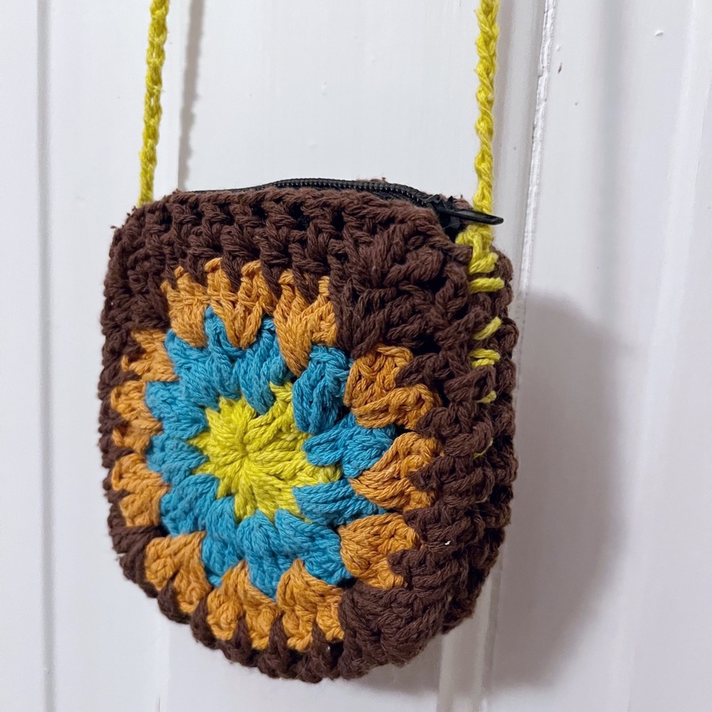 Handmade Crochet Coin Purse Crossbody